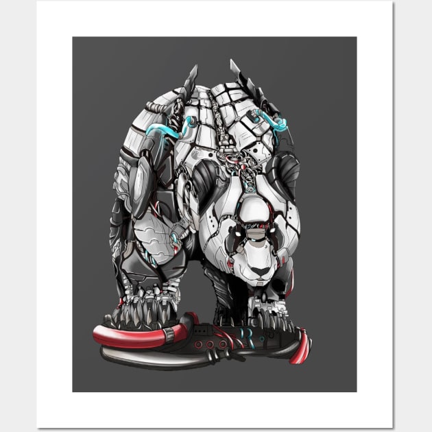 CYBER PANDA UNIQUE MERCH Wall Art by Unikk.clo